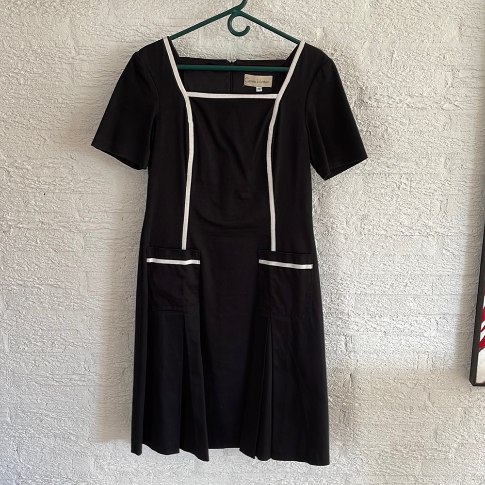 Carrie Hutton lined black dress size 8